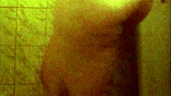 Spy shower caught this perfect ebony ass naked