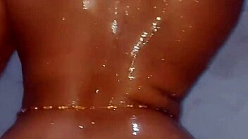 Katy Katie Stepmother Takes Hot Long Shower. Booty Jiggles Softly.