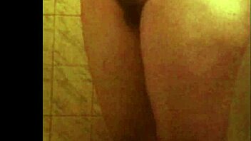 Spy shower caught this perfect ebony ass naked