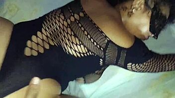 Giving delicious ass contrasts ebony beauty with intense pleasure