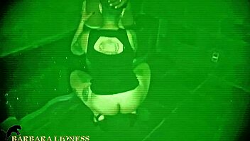 Amateur nerd gets filmed for a cuckold while being gangbanged in the dark