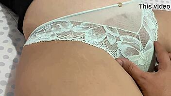 madrastra and hijastro get freaky sharing a bed while dad’s away.