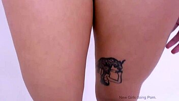 Petite brunette pleases photographer with lesbian sex and cumshot