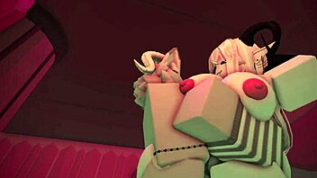Furry sex with Roblox and a charming elf in a high-rise