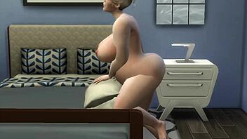 Voluptuous stepsister passionately gives her stepbrother a blowjob