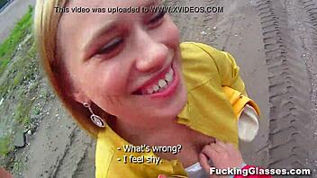 Fucking Glasses - Emma Nailed on Construction Site