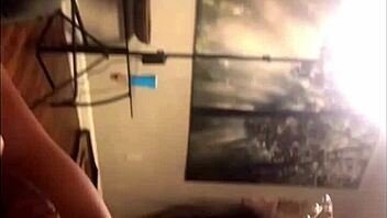 Blu mere boldly shows girlfriend how to suck dick on live