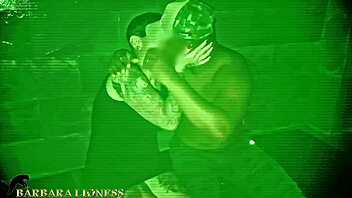 Amateur nerd gets filmed for a cuckold while being gangbanged in the dark
