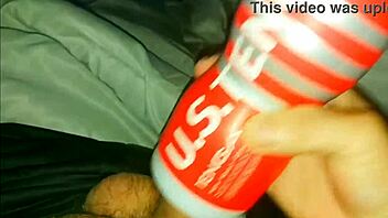 Cory Bernstein caught edging big dick into sex toy then cumshot.