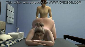 Voluptuous stepsister passionately gives her stepbrother a blowjob
