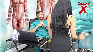 Nutritionist fucks patient in ass after seeing her underwear.