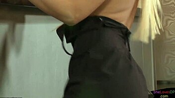 cock-teasing blonde gets her tight ass pounded hard