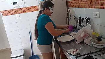 Valery's wild wife in the kitchen: a European slut's hardcore compilation