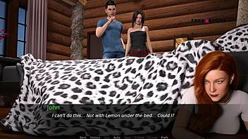 Wow, in Dusklight Manor, Jhon Fucks Lizzie's Pussy and Ass While Lemon Hides!