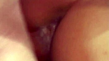 two kinky babes swap cum after being drilled in nasty threesome