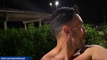 Walking Fully Naked Around The City With Tall Muscular Body