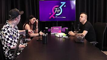 i give a blowjob after hearing him talk about putting on the condom for the person to see, freddy the king of dogging non-stop in sheer red lingerie