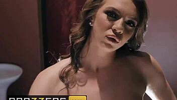 Blonde slut Tiffany dances for monster cock