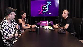 i give a blowjob after hearing him talk about putting on the condom for the person to see, freddy the king of dogging non-stop in sheer red lingerie