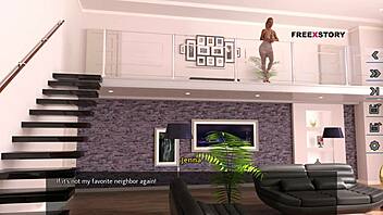 alex watches jenna change her dress, then landlady fingers her in dream world 😏