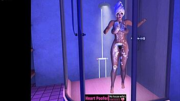 Bathing and Showering in a Fun Cartoon Animation Style