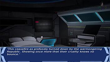 in star wars cosplay, orange trainer bangs hot alien girls as sith slaves