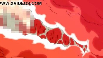A collection of Hentai with big-breasted Anime women giving blowjobs