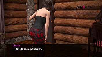 Wow, in Dusklight Manor, Jhon Fucks Lizzie's Pussy and Ass While Lemon Hides!