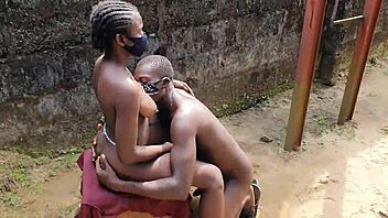 Big Ass Ebony Bends Over For Monster Cock