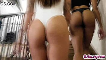 Hey, watch Kira Noir and April Olsen reach peak orgasm in lesbian play!