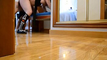 milf pounded hard with bouncing boobs and loud moans