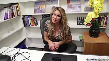 Over40 Busty Milf Gives Pov Handjob To Monster Cock