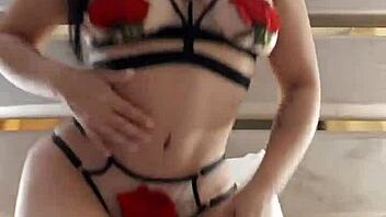 latina with big ass in thong on webcam