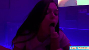 pov amateur blowjob by petite teen lisa takami leading to cumshot