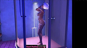 Bathing and Showering in a Fun Cartoon Animation Style