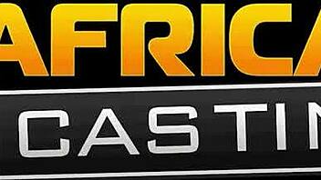 thick busty ebony sucking and fucking big white cock