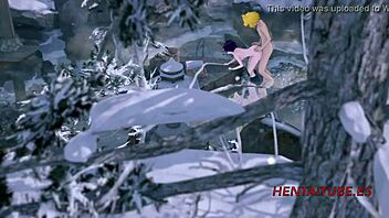 My hero academia hentai: Kyoka Jiro gets fucked in a hot tub