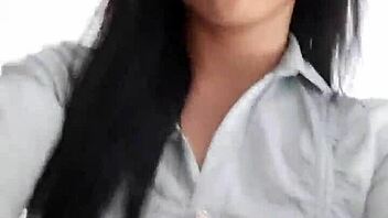 latina with big ass in thong on webcam