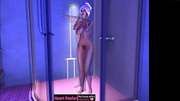 Bathing and Showering in a Fun Cartoon Animation Style