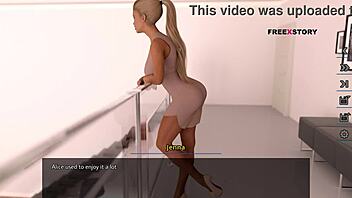 alex watches jenna change her dress, then landlady fingers her in dream world 😏