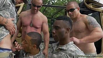 Teen black gays masturbate in army69 style