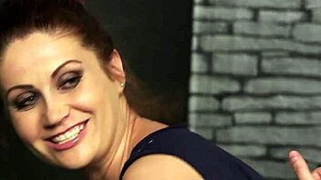 Sporty chick sucks cock for a facial.