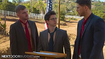 Political Debate Turns Into Wild Riding with NextDoorBuddies