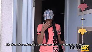 adelle sabelle rides muscular debt collector in reality scene