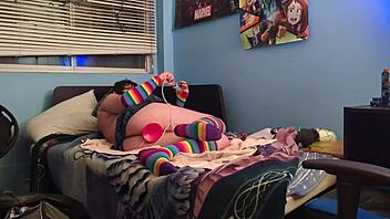 A Submissive Young Man Practices With His Toy In A Playful Manner