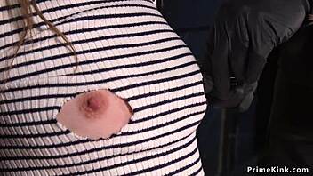 Watch This Babe's Ass Whipped Raw in Doggy Bondage Pain!