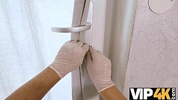 Vip4k: husband watches buxom wife have sex with neighbor