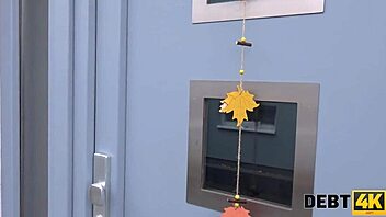 adelle sabelle rides muscular debt collector in reality scene