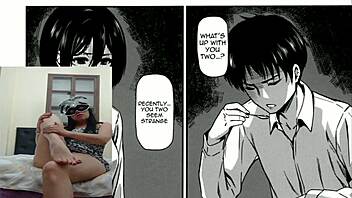 I'm watching this latina's big ass in the Shingeki no Kyojin hentai premiere