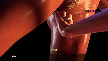 alex watches jenna change her dress, then landlady fingers her in dream world 😏